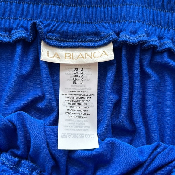 NWOT La Blanca Draped Strapless Tie Waist Cover-Up Dress - Picture 4 of 6